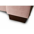 thumbnail image 4 of Manhattan Comfort Parlay Velvet Upholstered Queen Size Bed Frame in Blush Pink, 4 of 6