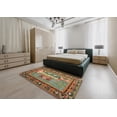 thumbnail image 5 of Ahgly Company Machine Washable Indoor Rectangle Traditional Brass Green Area Rugs, 5' x 7', 5 of 7