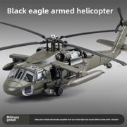 UH-60 Black Hawk Helicopter Model, Alloy Military Helicopter Replica 1:64 Scale, Static Aircraft Display Model with Stand, Collection, Decoration, Perfect Gifts