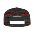 thumbnail image 5 of Adjustable Baseball Cap, Tartan Plaid Flat Bill Trucker Flat Brim Hats Dad Hat for Men Women - Snapback Hat Adjustable Size, 5 of 7