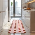 thumbnail image 4 of Red Strawberry Plants Fruit Pink Pattern Kitchen Rug Mat,Kitchen Runner Rugs Non Skid Washable,Decorative Kitchen Floor Mats for Kitchen,Sink,Laundry,17"x47.2", 4 of 7
