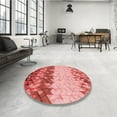 thumbnail image 3 of Ahgly Company Indoor Rectangle Patterned Light Coral Pink Area Rugs, 7' x 9', 3 of 6