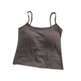 thumbnail image 1 of Lady's Spring And Autumn Pure Cotton Suspenders Beautiful Back Vest Integrated With Chest Pads Wrapped Chest Solid Color Outer Wear Bottoming Short Tube Top, 1 of 3