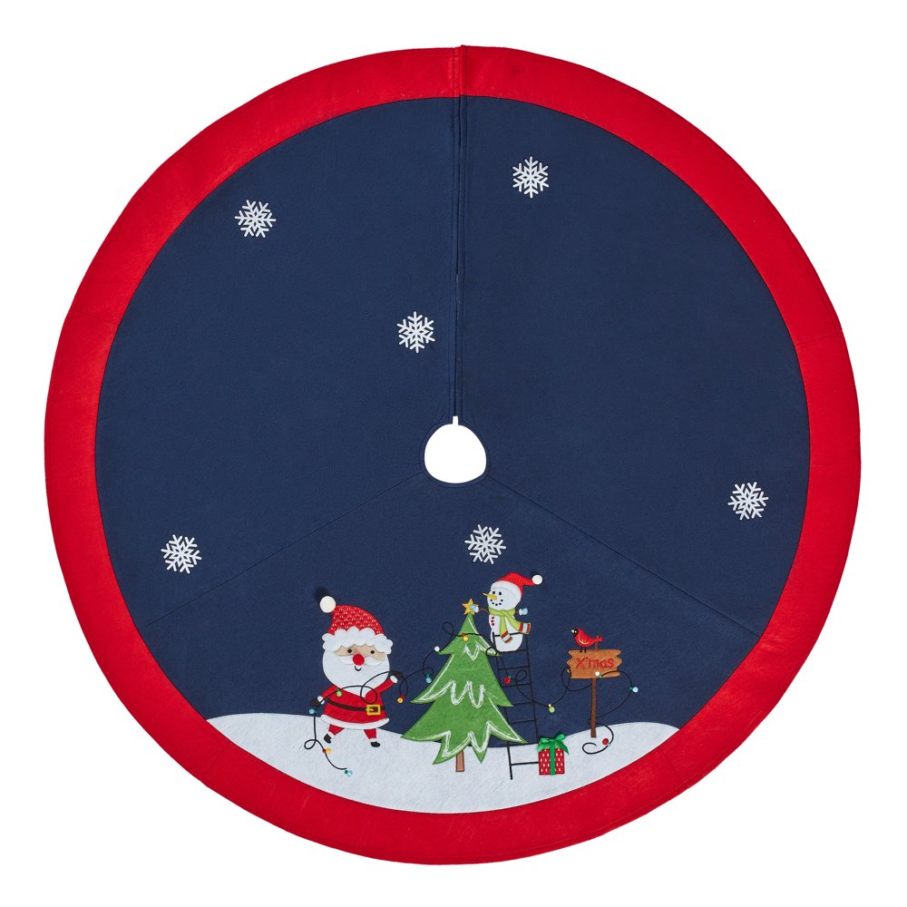 Snowman Christmas Tree Skirt 