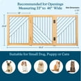 thumbnail image 6 of PETMAKER 3-Panel 24-Inch Freestanding Foldable Pet Gate for Stairs, Natural, 6 of 9