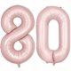 thumbnail image 1 of Globo Número 80 LVMOQIQIU 40" Rosa Mate, 1 of 7
