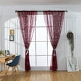 thumbnail image 6 of Vikakiooze 1PCS Christmas Snowflake Curtain Tulle Window Treatment Voile Drape Valance, 6 of 8