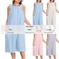 thumbnail image 3 of Mifsaly Womens Wearable Shower Wrap Towel Robe Knee Length Absorbent Spa Bathrobe with Straps Button Down Sleepwear Gray,Free Size, 3 of 6