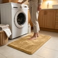 thumbnail image 4 of FastXmas Bathroom Rugs, Thick Soft Absorbent Rug, Microfiber Mats, Non-Slip Backing, Machine Washable Shower Floor Rugs, Bathroom Bathroom Mat for Home Decor Accessories, 23.6x15.7 Khaki, 4 of 8