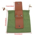 thumbnail image 2 of Soidarity Bolsa de forraje PU Mini Mushroom Cosecha Bolsa Llaves Monedas Contenedor Acampar al aire libre Cinturón marrón Type3 NO3, 2 of 6