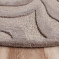 thumbnail image 2 of LR Resources FASHI02510TAU80RD Tapis Rond de Mode 8 Pieds, Taupe & Argent, 2 of 5