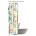 thumbnail image 2 of MYPOP Abstract Pattern of Art Cubes Polyester Fabric Bathroom Shower Curtain Set with Hooks, 36 X 72 Inches, Colorful, 2 of 3