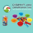 thumbnail image 2 of Soft Rubber Animal Rainbow Counting Early Learning Toys Childrens Montessori Teaching Aids Set, 2 of 9