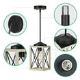 thumbnail image 4 of DEWENWILS Farmhouse Pendant Lighting for Kitchen Island, Adjustable Hanging Light Fixtures, 4 of 9