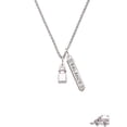 thumbnail image 2 of Delight Jewelry Silvertone 3-D Ambulance - Silvertone Balance Bar Charm Necklace, 23", 2 of 4