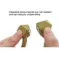 thumbnail image 4 of 4 Piece Magnetic Curtain Tiebacks Holdbacks, Modern Curtain Tieback Clips, Curtain Rope Holder Tie Backs, Decorative Hold Backs for Home Office Decoration (Purple), 4 of 5