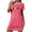 Hot Pink-Christmas, variant on Xfvqtps Christmas Nightgown For Women Large Size Cute Chicken Chest Print Short Sleeve Crewneck Solid Color Fashion Comfortable Soft Sleepshirts Black