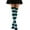 B, variant on Women Colorful Horizontal Striped Over Knee Long Stockings Warm Cold Proof Halloween Thigh Socks A
