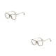 thumbnail image 4 of Minnieouse Gafas de ojo de gato Anti luz azul Lentes de acrílico transparente Computadora Gafas de estilo vintage Gafas de montura grande Verde 2piezas, 4 of 6