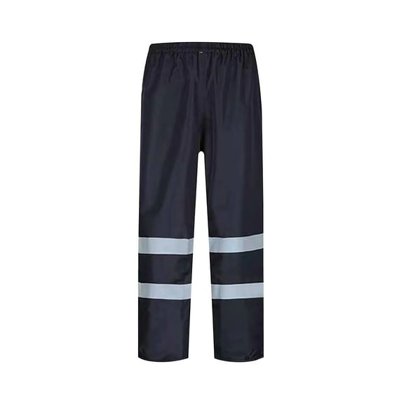Ayfxijin Unisex Reflective Rain Pants With Fabric for Warmth Wear Resistance Breathability Cycling Rain Pants