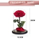 thumbnail image 2 of Base de cubierta de cristal con rosas decorativas de flores eternas con luces, regalos navideños, regalos de cumpleaños para amigos y familiares, 2 of 5