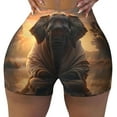 thumbnail image 2 of Honeii Lake Meditating Elephant Print Women's Workout Shorts, Gym Shorts for Active Wear, Sports Shorts,Women's Running Shorts,Quick Dry Athletic Shorts-X-Large, 2 of 8
