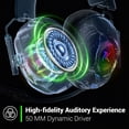 thumbnail image 4 of Wireless Gaming Headset, 2.4GHz Bluetooth Gaming Headphones with Noise Canceling Mic,3D Surround,60H Playtime for PS5 PS4 PC Switch Mac Phone,Blue, 4 of 9