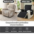 thumbnail image 5 of UPONRAY Waterproof Recliner Chair Cover, Non-Slip & Washable Furniture Protectors Recliner Cover for Kids Pet Dog(23 Inch,Black), 5 of 7