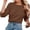 Brown Shirts, variant on CAIVO Women's Shirts Solid Color Fashion Long Sleeve Sweater Tops Summer Blouse O-Neck Cozy Back To School Dailywear