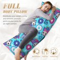 thumbnail image 3 of KLL Ultra Soft Microfiber Body Pillow Cover/Pillowcases 20"x54" with Hidden Zipper Closure-Wls And Flowers, 3 of 5