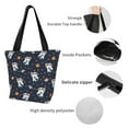 thumbnail image 6 of Fotbe Panda Astronaut Pattern Beach Tote,Shoulder Handbag,Spacious Tote Bag,Lightweight Travel Bag,Versatile Shopping Bag, 6 of 9