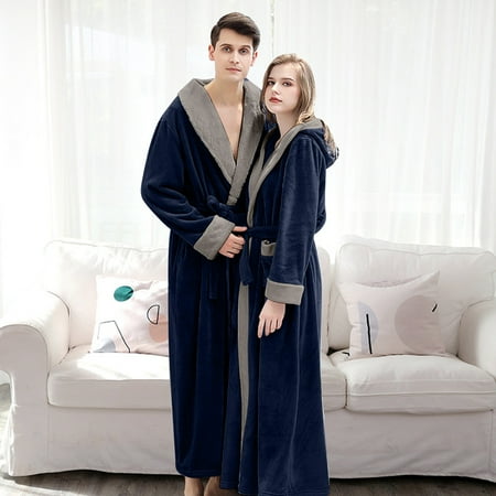 

Ladies Bathrobe Autumn And Winter Home Wear Nightgown