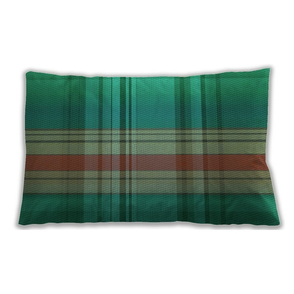 Ahgly Company Outdoor Rectangular Contemporary Lumbar Throw Pillow, 13 inch by 19 inch