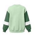 thumbnail image 4 of qafoshin Mens Color Block Crew Neck Long Sleeve Pullover Tops, Fashion Basic Regular Fit Casual Sweatshirts, 4 of 5