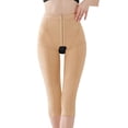 thumbnail image 3 of Women's High Compression Shapewear Shorts, Firm Tummy Control & Thigh Slimmer, Post-Operative Recovery Leggings, Seamless Invisible Shaping Wear for Daily Use(Beige,M), 3 of 9