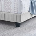 thumbnail image 7 of Modway Celine Channel Tufted Performance Velvet Full Bed in Light Gray, 7 of 7