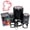 Black, variant on Coy Smiling Smug Funny Emote Self-Inking Rubber Stamp for Stamping Ink Stamper Crafting Planners - 1/2 Inch Mini - Black Ink