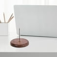 thumbnail image 1 of HAMPPLIES Desk Receipt Holder Spike Brown Wood Iron Holding Check Memo 1Set, 1 of 6