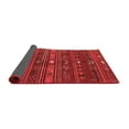 thumbnail image 2 of Ahgly Company Indoor Round Abstract Red Contemporary Area Rugs, 7' Round, 2 of 4
