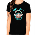 thumbnail image 2 of Birthday Girl Shirt Happy Birthday Shirt Cute Sloth Birthday Shirts Birthday Girl Clothes, 2 of 7
