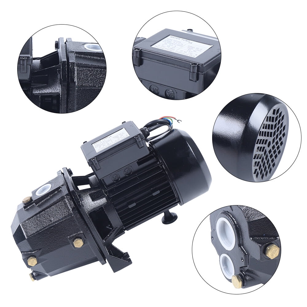 750W 110V Shallow/Deep Well Jet Pump Convertible Pump w/ Ejector Kit Well Depth Up for Home Water Supply