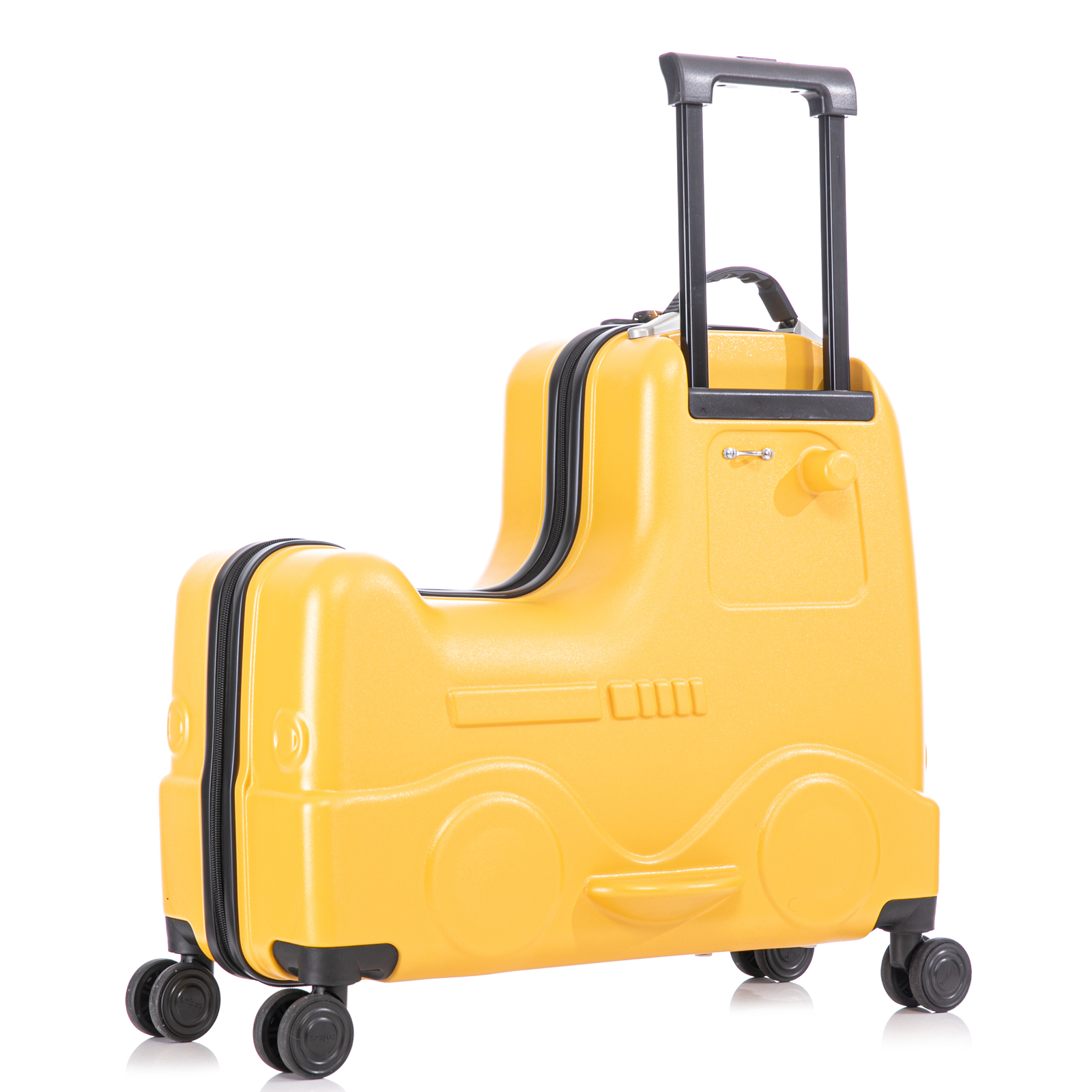 Ride On Luggage for Kids, CASEMIO Child Ride On Suitcase with 4 Wheels