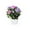 A008- European Rose Purple, variant on Small Artificial Plants in Pots Silk Plants for Home Decor Indoor Mini Fake Potted Roses for Office Desk Shelf Decor Dark Pink Single Pack