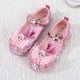 thumbnail image 1 of Zapatos de cuero para niñas de Disney, suela blanda, zapatos informales de princesa para bebés, cabeza redonda de moda, rendimiento, baile, antideslizante, frozen32-Insole20cm Gao Jinjia LED, 1 of 2