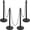 Black, variant on VEVOR Adjustable Traffic Delineator Post Cones,4 Pack,Traffic Safety Delineator Barrier with Fillable Base 8FT Chain, for Traffic Control Warning Parking Lot Construction Caution Roads, Yellow&Black