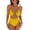 Yellow, variant on Womens Swimsuit Tummy Control Bathing Suit Sexy Flattering Cheeky High Cut Out Cute Ladies Swimwear