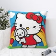 thumbnail image 6 of Hello Kitty Pillow Cover, Square Throw Pillow Cases For Couch Sofa Bed Living Room,Home Decorative, 18"X18", 6 of 9