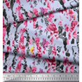 thumbnail image 2 of Soimoi Satin Silk Fabric Animal Skin Texture Print Fabric by The Yard 42 Inch Wide, 2 of 3