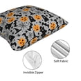 thumbnail image 6 of Halloween Throw Pillow Covers, halloween elements pumpkins Square Pillow Cases with Invisible Zipper for Halloween Decorations, Farmhouse Halloween Decor 18x18, 6 of 7