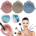 thumbnail image 7 of BVXEEP Make Up Cleaning Bowl, Folding Makeup Brush Cleaning Bowl Powder Puff Beauty Brush Pad Makeup Tool Cleaning Tool, 7 of 7
